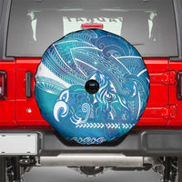Kuri Dog Waka New Zealand Matariki Spare Tire Cover Ocean Sharks Maori Tattoo LT14 - Polynesian Pride