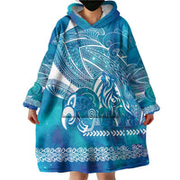 Kuri Dog Waka New Zealand Matariki Wearable Blanket Hoodie Ocean Sharks Maori Tattoo LT14 - Polynesian Pride