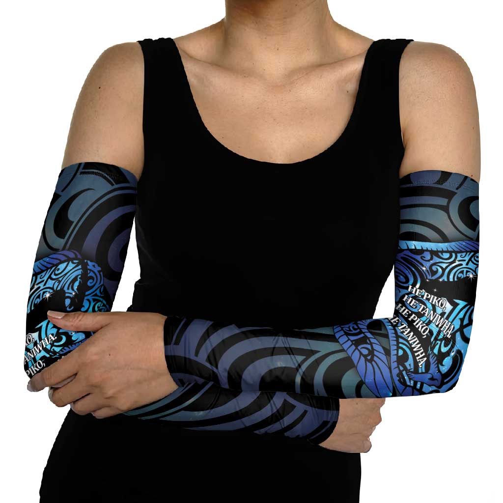 Tuna Eel New Zealand Matariki Arm Sleeves He Piko He Taniwha Maori Pattern