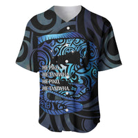 Tuna Eel New Zealand Matariki Baseball Jersey He Piko He Taniwha Maori Pattern