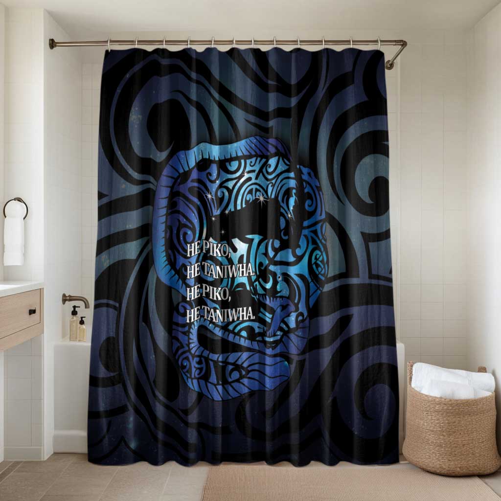 Tuna Eel New Zealand Matariki Bathroom Set He Piko He Taniwha Maori Pattern