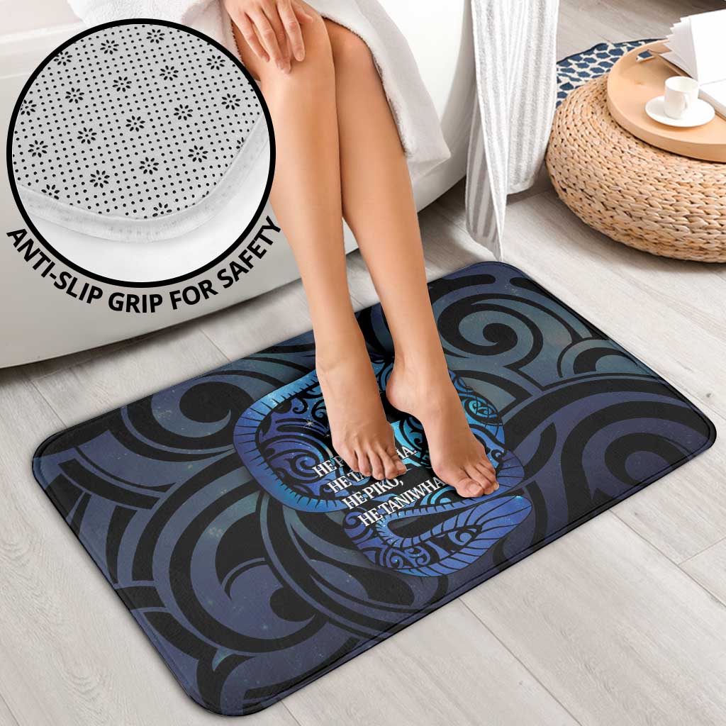 Tuna Eel New Zealand Matariki Bathroom Set He Piko He Taniwha Maori Pattern