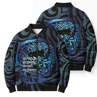 Tuna Eel New Zealand Matariki Bomber Puffer Jacket He Piko He Taniwha Maori Pattern