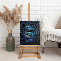 Tuna Eel New Zealand Matariki Canvas Wall Art He Piko He Taniwha Maori Pattern