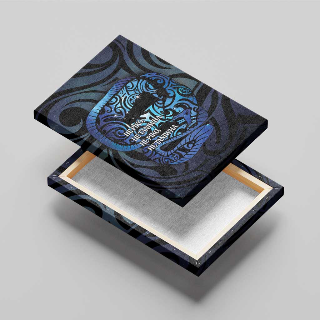 Tuna Eel New Zealand Matariki Canvas Wall Art He Piko He Taniwha Maori Pattern