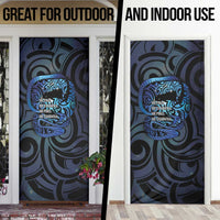 Tuna Eel New Zealand Matariki Door Cover He Piko He Taniwha Maori Pattern