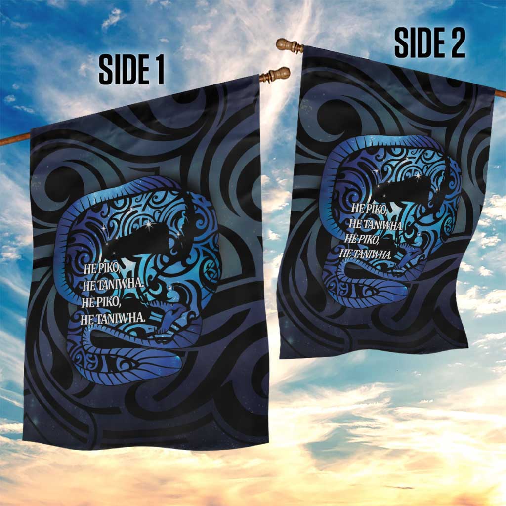 Tuna Eel New Zealand Matariki Garden Flag He Piko He Taniwha Maori Pattern