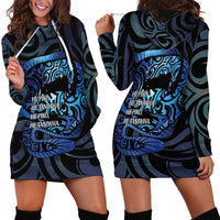 Tuna Eel New Zealand Matariki Hoodie Dress He Piko He Taniwha Maori Pattern