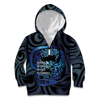 Tuna Eel New Zealand Matariki Kid Hoodie He Piko He Taniwha Maori Pattern