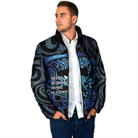 Tuna Eel New Zealand Matariki Padded Jacket He Piko He Taniwha Maori Pattern