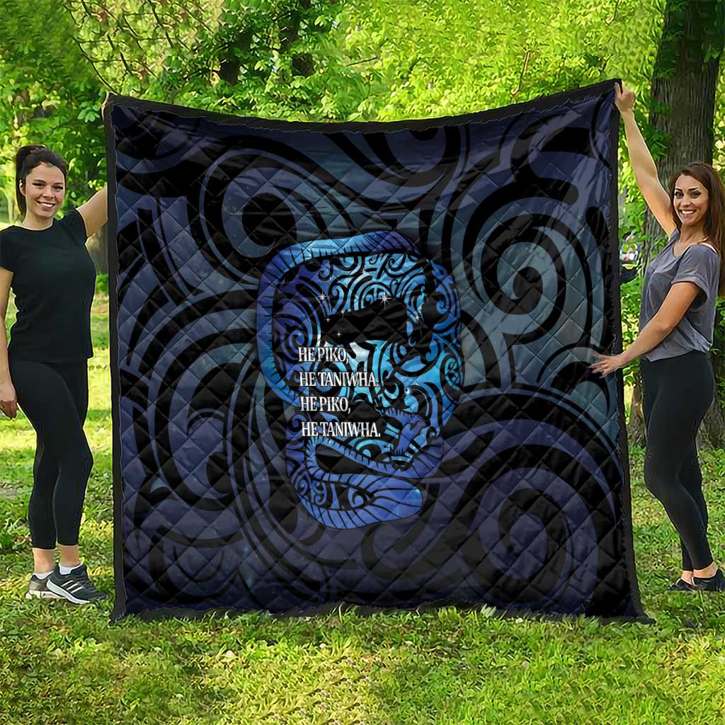Tuna Eel New Zealand Matariki Quilt He Piko He Taniwha Maori Pattern