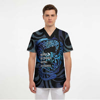 Tuna Eel New Zealand Matariki Scrub Top He Piko He Taniwha Maori Pattern