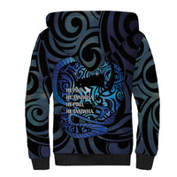 Tuna Eel New Zealand Matariki Sherpa Hoodie He Piko He Taniwha Maori Pattern