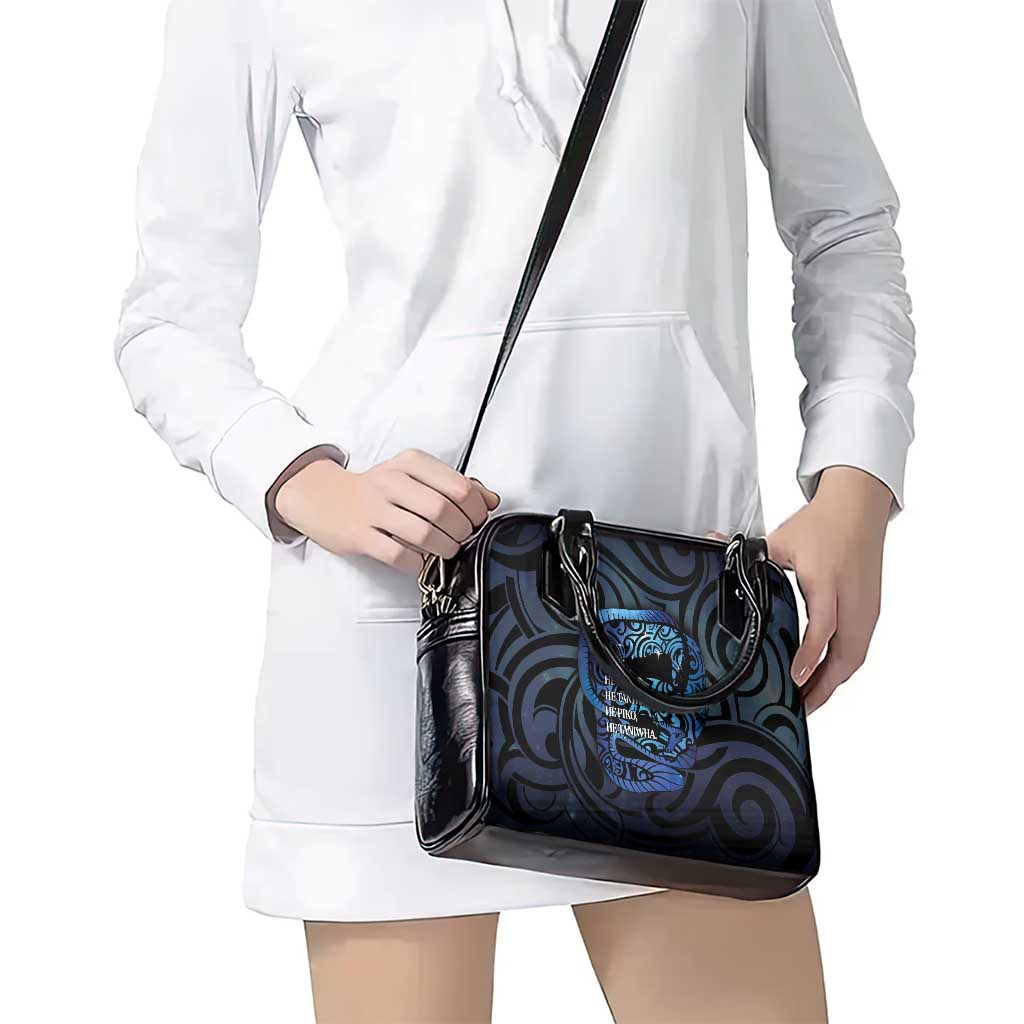 Tuna Eel New Zealand Matariki Shoulder Handbag He Piko He Taniwha Maori Pattern