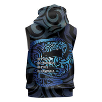Tuna Eel New Zealand Matariki Sleeveless Zip Hoodie He Piko He Taniwha Maori Pattern