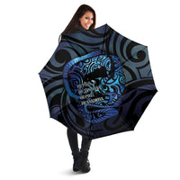 Tuna Eel New Zealand Matariki Umbrella He Piko He Taniwha Maori Pattern