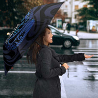 Tuna Eel New Zealand Matariki Umbrella He Piko He Taniwha Maori Pattern