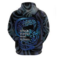 Tuna Eel New Zealand Matariki Zip Hoodie He Piko He Taniwha Maori Pattern