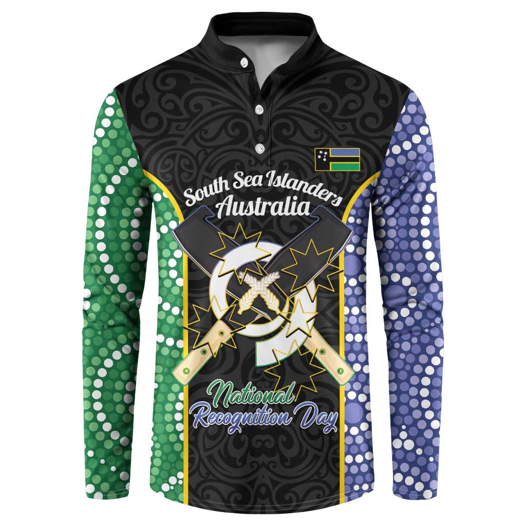 Personalised South Sea Islanders National Recognition Day Button Sweatshirt Australia Aboriginal Vanuatu Pig Tusk