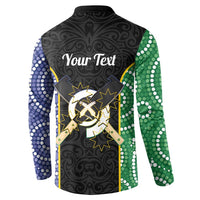 Personalised South Sea Islanders National Recognition Day Button Sweatshirt Australia Aboriginal Vanuatu Pig Tusk