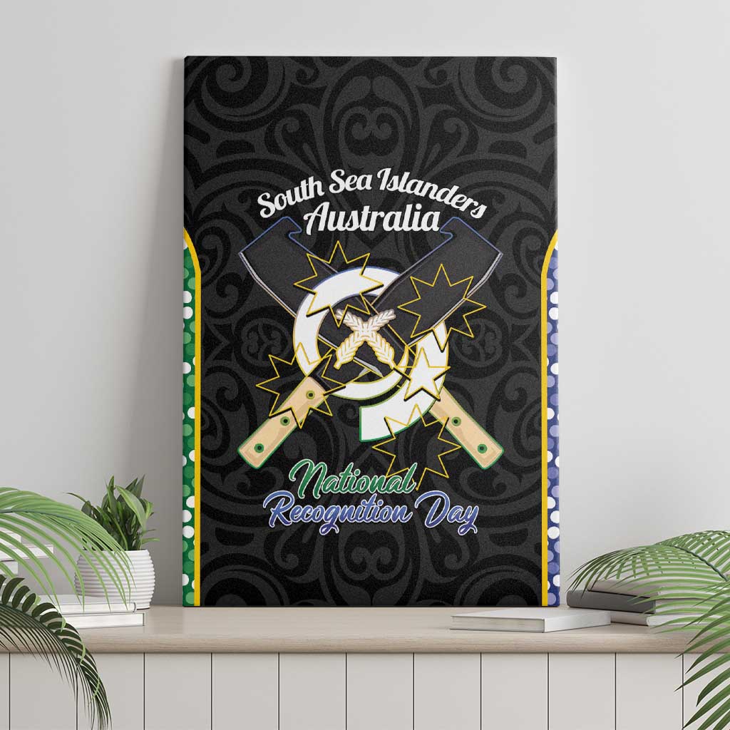 Personalised South Sea Islanders National Recognition Day Canvas Wall Art Australia Aboriginal Vanuatu Pig Tusk