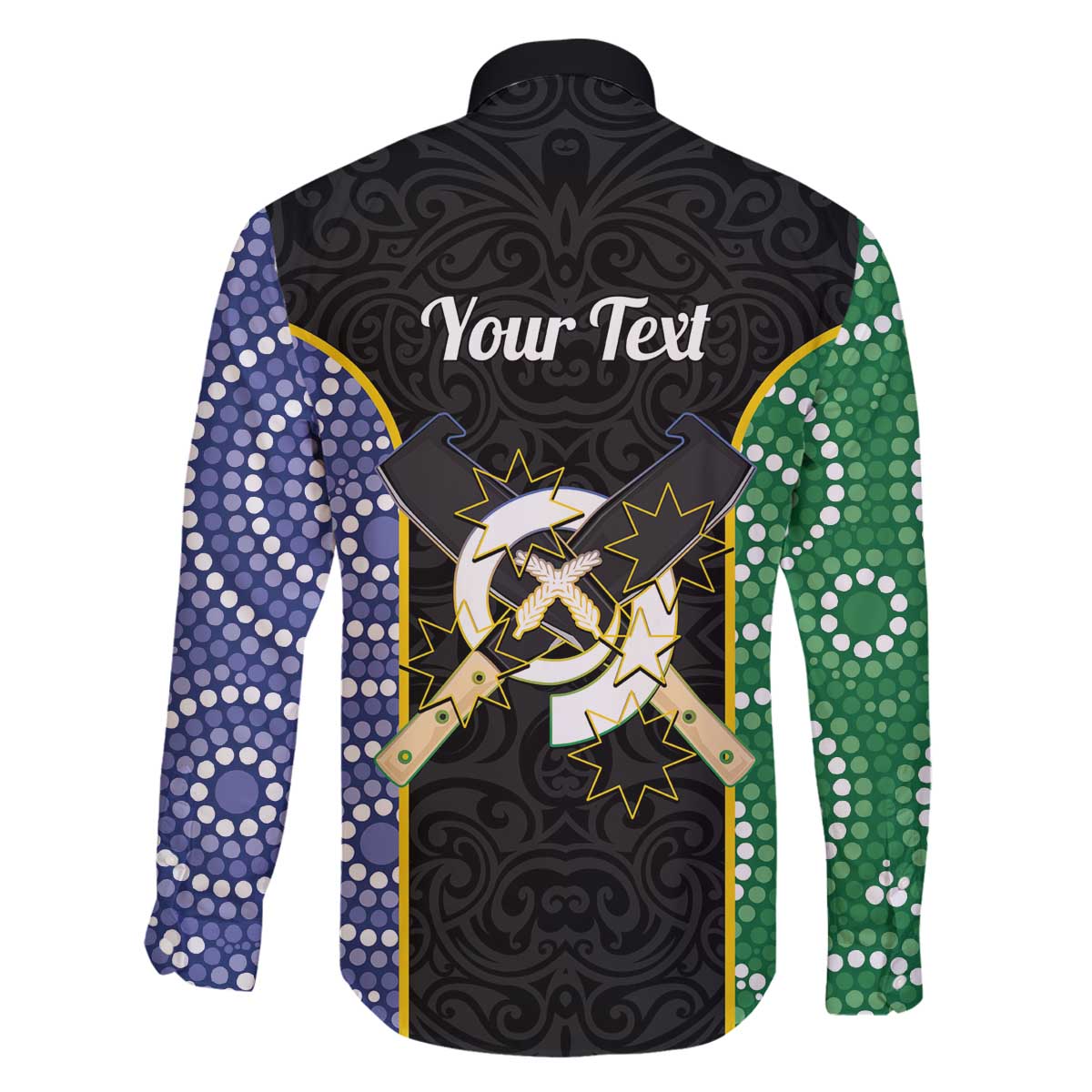 Personalised South Sea Islanders National Recognition Day Family Matching Off The Shoulder Long Sleeve Dress and Hawaiian Shirt Australia Aboriginal Vanuatu Pig Tusk