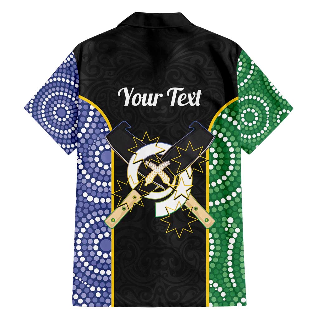 Personalised South Sea Islanders National Recognition Day Family Matching Off Shoulder Maxi Dress and Hawaiian Shirt Australia Aboriginal Vanuatu Pig Tusk LT14 - Polynesian Pride