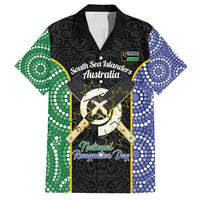 Personalised South Sea Islanders National Recognition Day Family Matching Summer Maxi Dress and Hawaiian Shirt Australia Aboriginal Vanuatu Pig Tusk LT14 Dad's Shirt - Short Sleeve Black - Polynesian Pride