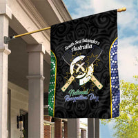 Personalised South Sea Islanders National Recognition Day Garden Flag Australia Aboriginal Vanuatu Pig Tusk