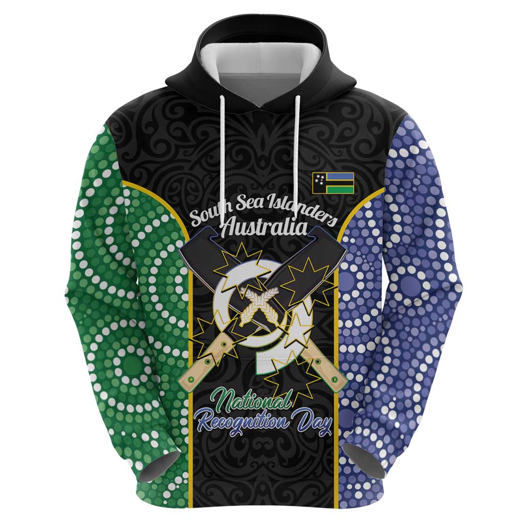 Personalised South Sea Islanders National Recognition Day Hoodie Australia Aboriginal Vanuatu Pig Tusk