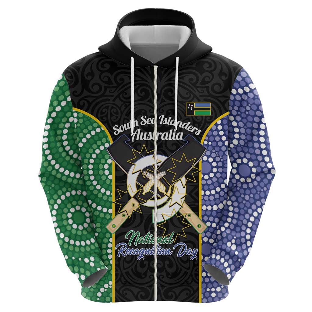Personalised South Sea Islanders National Recognition Day Hoodie Australia Aboriginal Vanuatu Pig Tusk