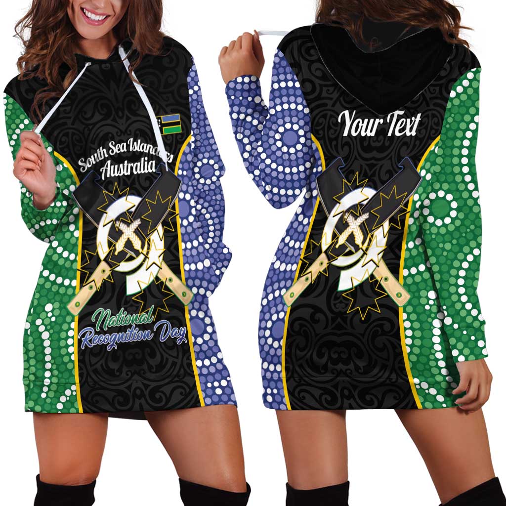 Personalised South Sea Islanders National Recognition Day Hoodie Dress Australia Aboriginal Vanuatu Pig Tusk
