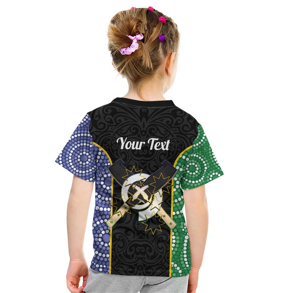 Personalised South Sea Islanders National Recognition Day Kid T Shirt Australia Aboriginal Vanuatu Pig Tusk