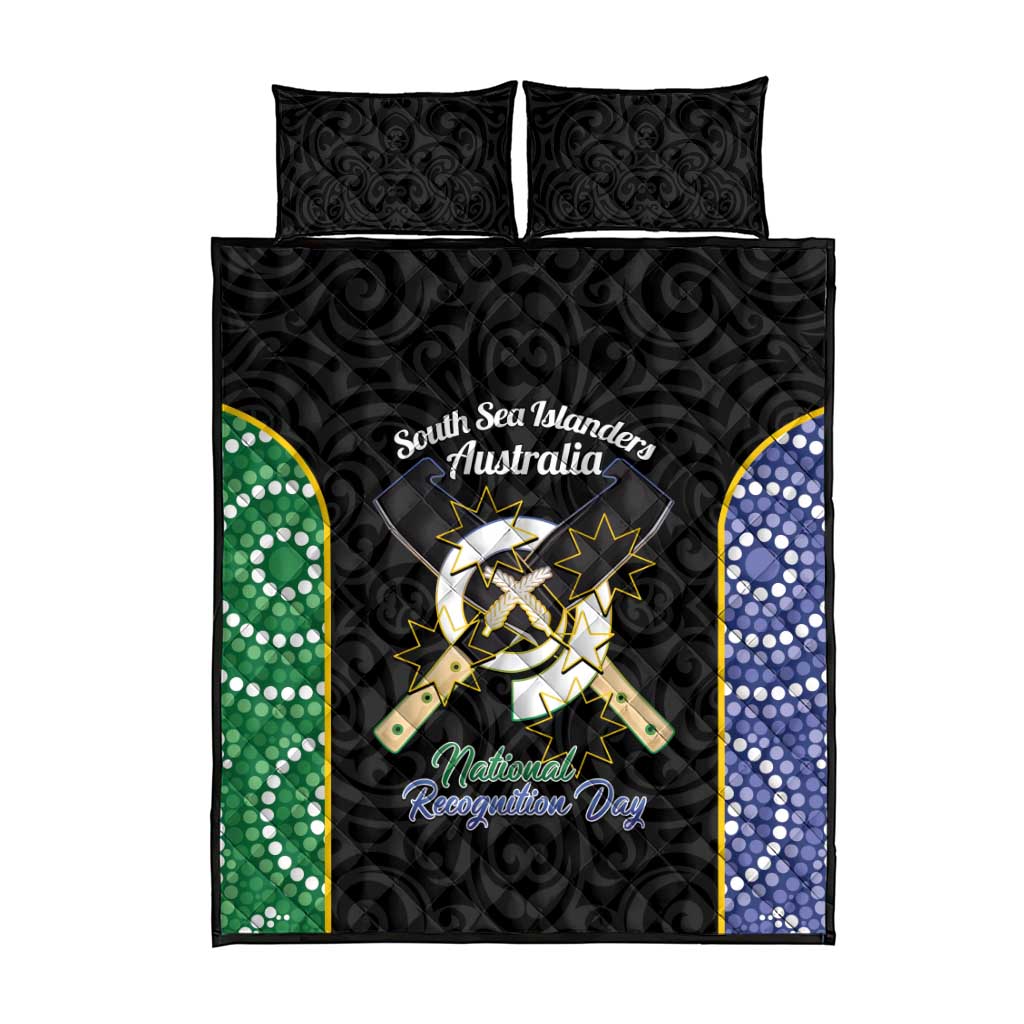 Personalised South Sea Islanders National Recognition Day Quilt Bed Set Australia Aboriginal Vanuatu Pig Tusk