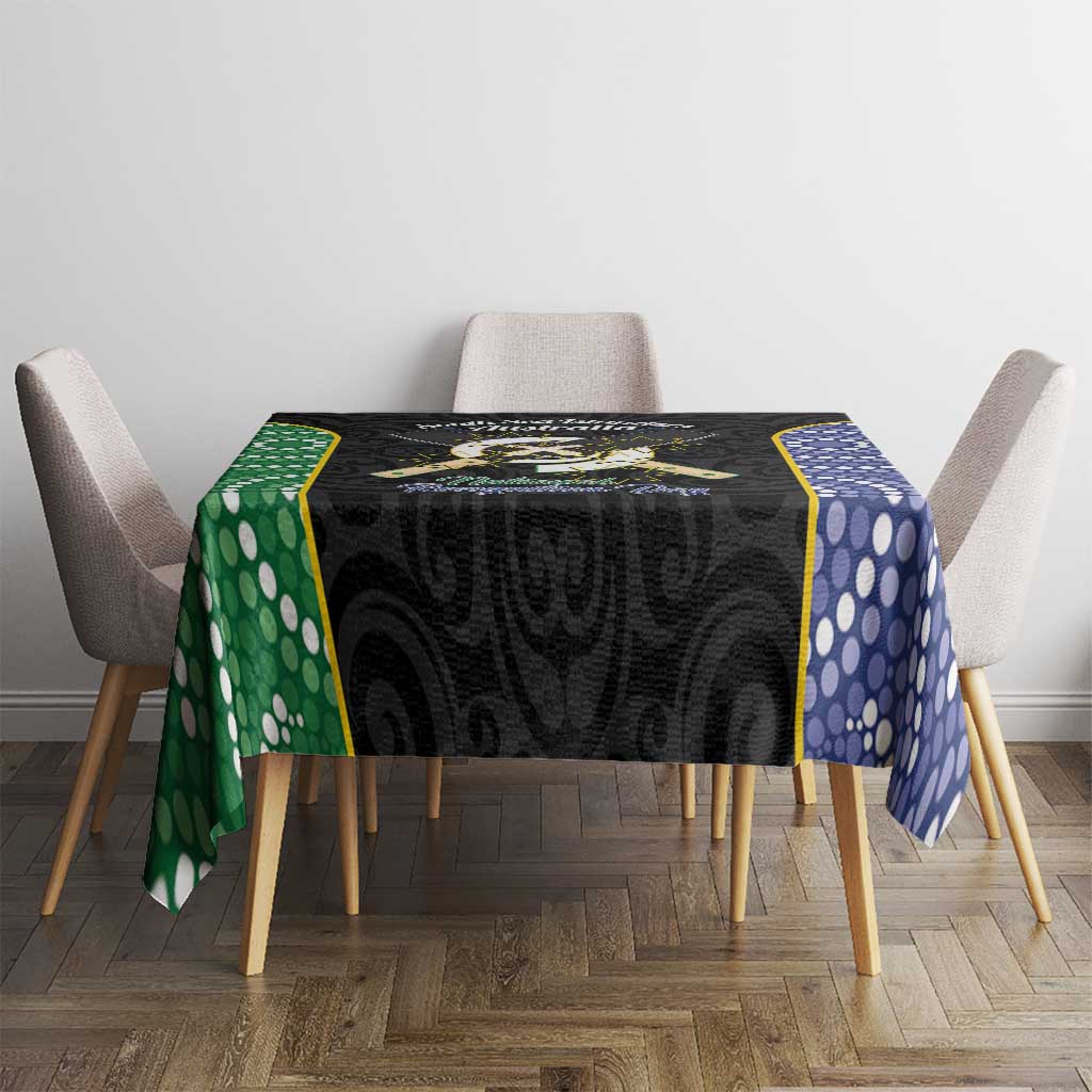 Personalised South Sea Islanders National Recognition Day Tablecloth Australia Aboriginal Vanuatu Pig Tusk