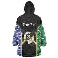 Personalised South Sea Islanders National Recognition Day Wearable Blanket Hoodie Australia Aboriginal Vanuatu Pig Tusk