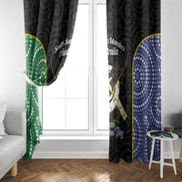 Personalised South Sea Islanders National Recognition Day Window Curtain Australia Aboriginal Vanuatu Pig Tusk