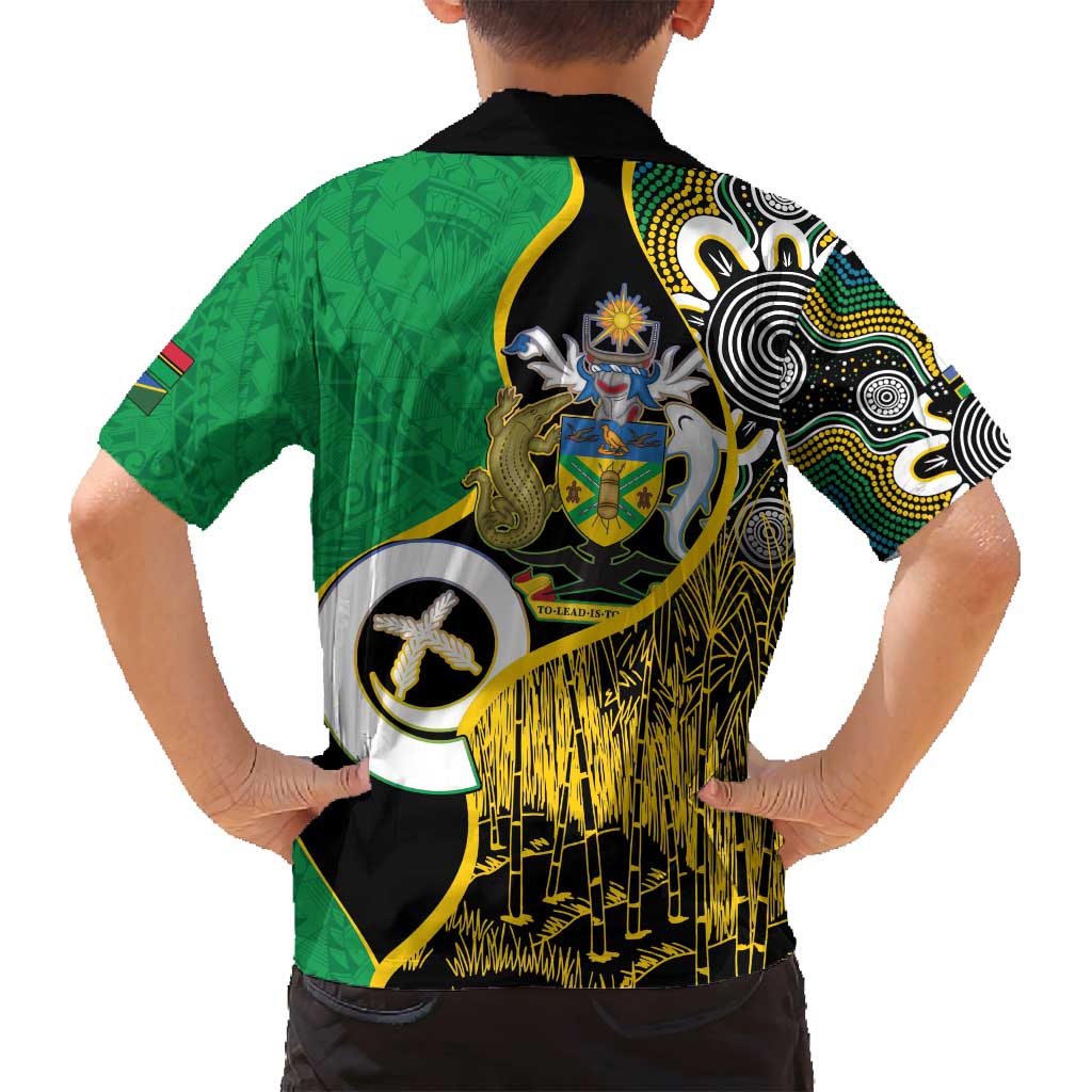Australian South Sea Islanders National Recognition Day Family Matching Off Shoulder Short Dress and Hawaiian Shirt Solomon Islands And Vanuatu Culture LT14 - Polynesian Pride