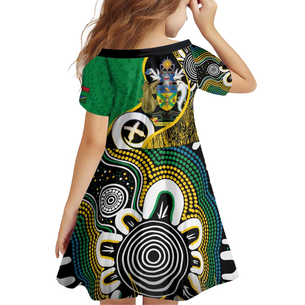 Australian South Sea Islanders National Recognition Day Family Matching Off Shoulder Short Dress and Hawaiian Shirt Solomon Islands And Vanuatu Culture LT14 - Polynesian Pride