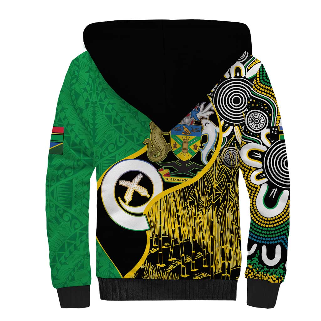 Australian South Sea Islanders National Recognition Day Sherpa Hoodie Solomon Islands And Vanuatu Culture