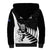New Zealand Silver Fern Rugby Sherpa Hoodie All Black Go Champions Maori Pattern LT14