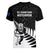 New Zealand Silver Fern Rugby Women V Neck T Shirt All Black 2023 Go Champions Maori Pattern LT14 - Polynesian Pride