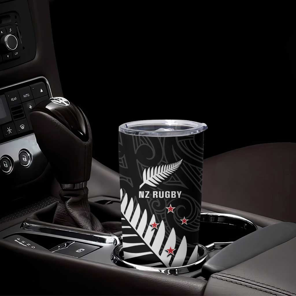 New Zealand Silver Fern Rugby Tumbler Cup All Black Go Champions Maori Pattern LT14