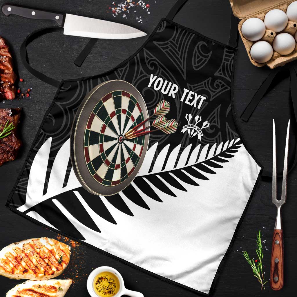 Personalised New Zealand Darts Apron Silver Fern Aotearoa Maori Pattern - Polynesian Pride
