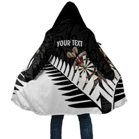 Personalised New Zealand Darts Cloak Silver Fern Aotearoa Maori Pattern - Polynesian Pride
