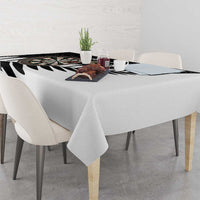 Personalised New Zealand Darts Tablecloth Silver Fern Aotearoa Maori Pattern - Polynesian Pride