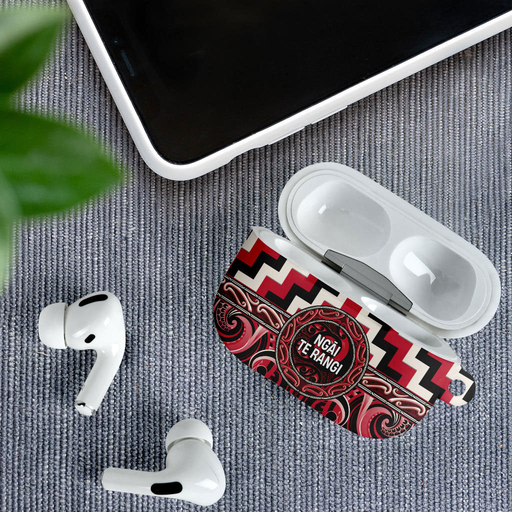 Aotearoa Ngai Te Rangi AirPods Case Maori Iwi Poutama Puhoro Tattoo LT14 - Polynesian Pride