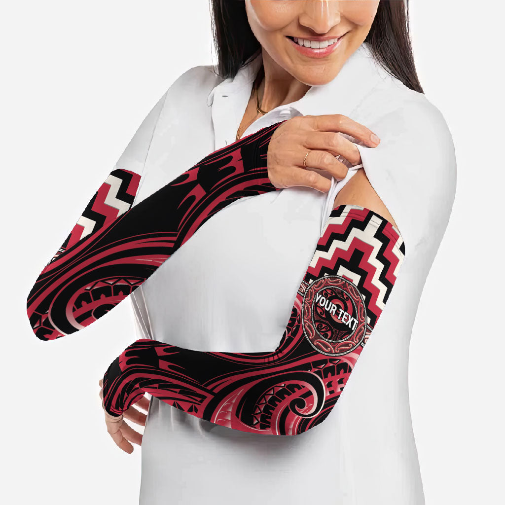 Aotearoa Ngai Te Rangi Personalised Arm Sleeves Maori Iwi Poutama Puhoro Tattoo LT14 - Polynesian Pride