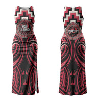 Aotearoa Ngai Te Rangi Personalised Couples Matching Tank Maxi Dress and Hawaiian Shirt Maori Iwi Poutama Puhoro Tattoo LT14 - Polynesian Pride
