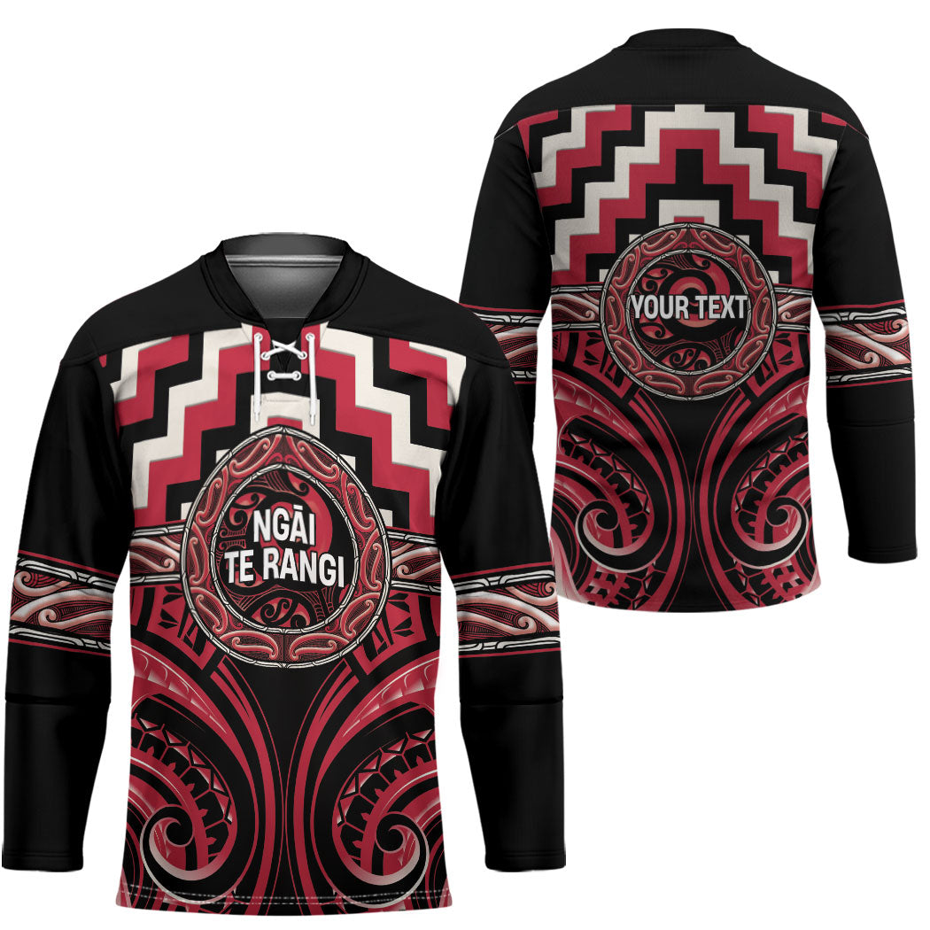 Aotearoa Ngai Te Rangi Personalised Hockey Jersey Maori Iwi Poutama Puhoro Tattoo LT14 - Polynesian Pride